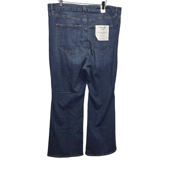 Good American Good Legs Flare Jeans Size 22 NWT Brand New Baggy Wide Leg - Picture 6 of 11